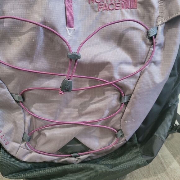 The North Face Borealis Backpack Hiking Outdoor Pink Purple Womens Laptop Bag - Picture 7 of 11